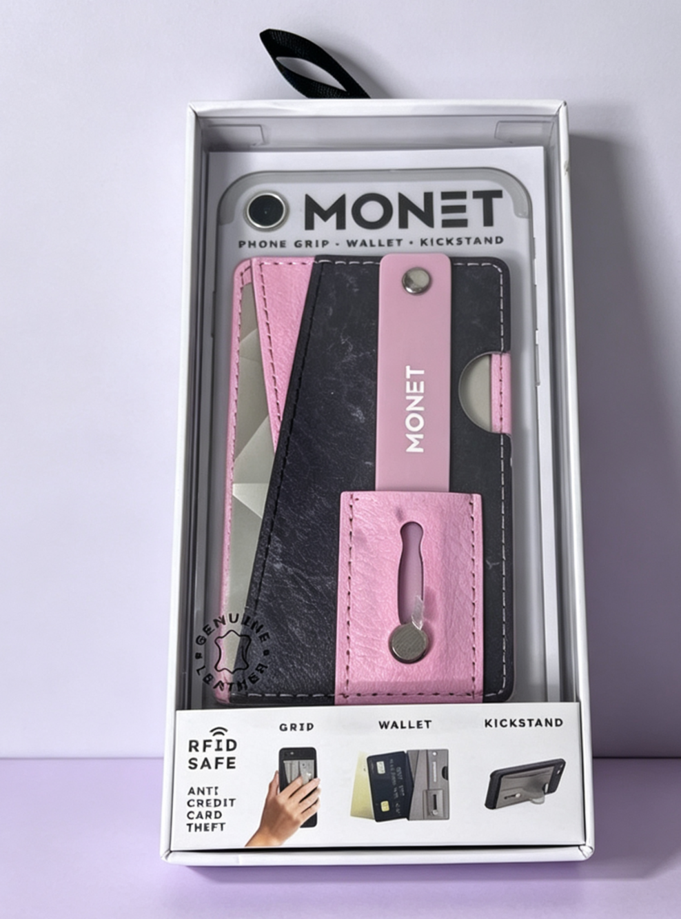 Monet phone grip-wallet-kickstand